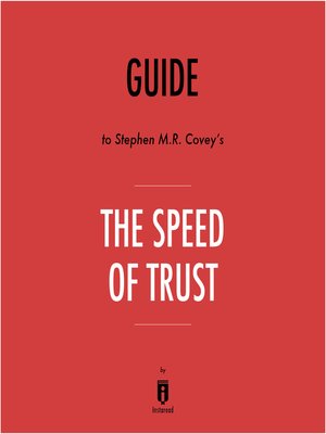 cover image of Guide to Stephen M.R. Covey's The Speed of Trust by Instaread